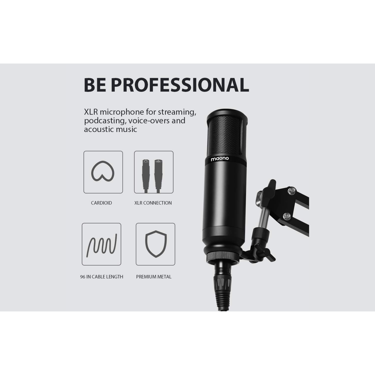 PM320 Studio Condenser XLR Microphone