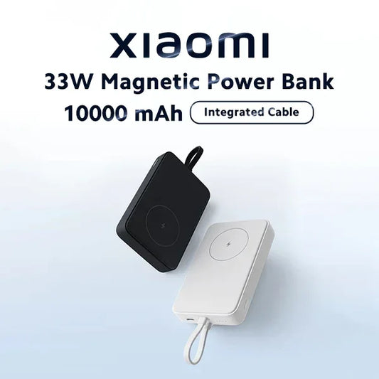 Xiaomi 33W Magnetic Power Bank 10000mAh | Integrated Cable - Technalogia