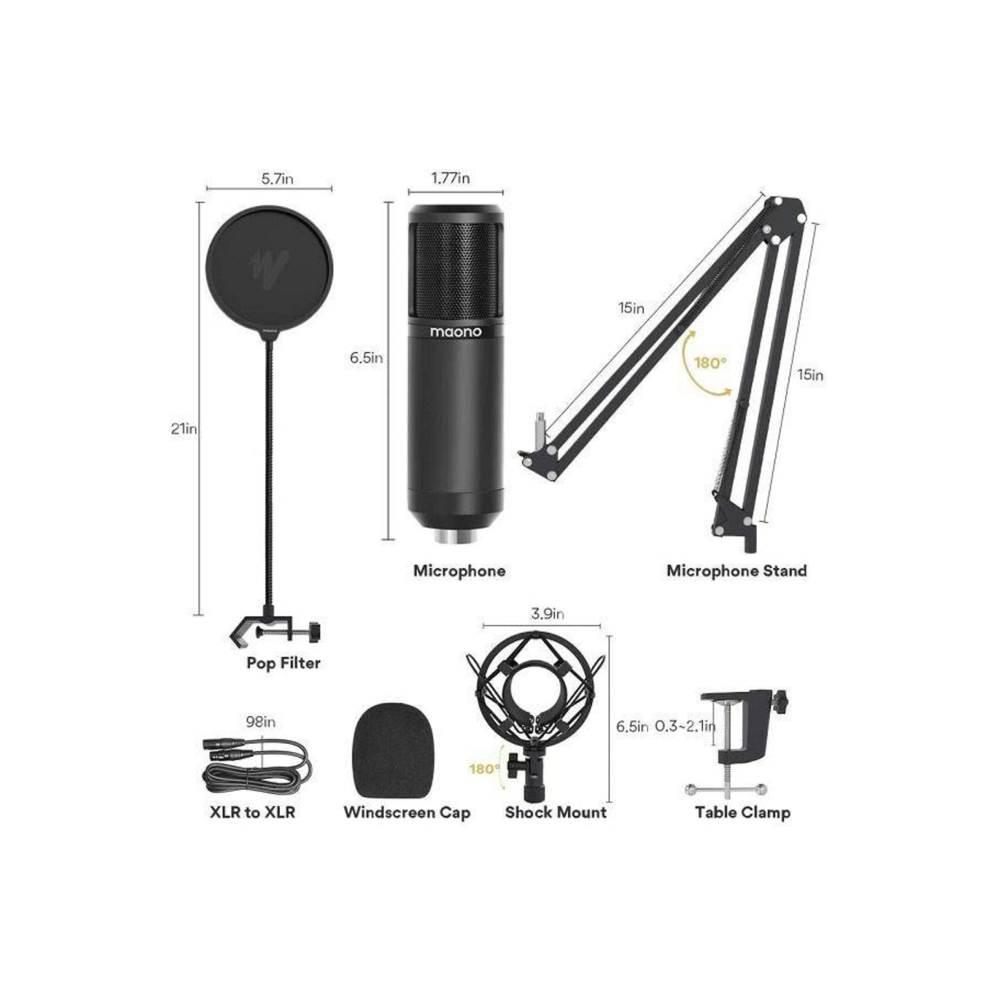 PM320 Studio Condenser XLR Microphone