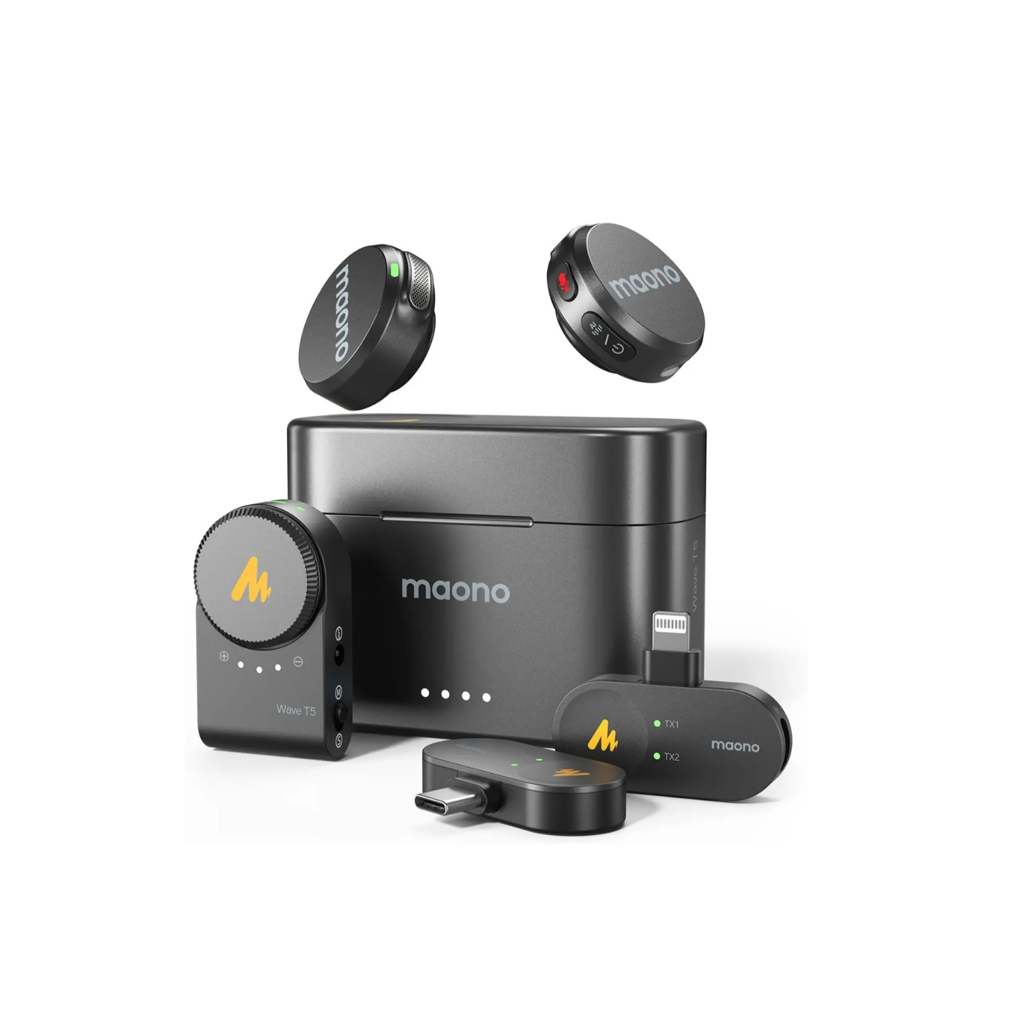 MAONO Wave T5 Wireless Lavalier Microphone