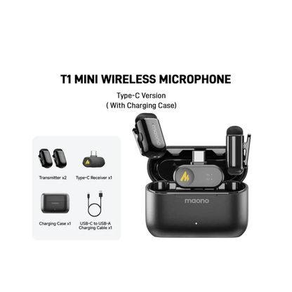 Maono Wave T1 Mini PC2 Wireless Lavalier Microphone